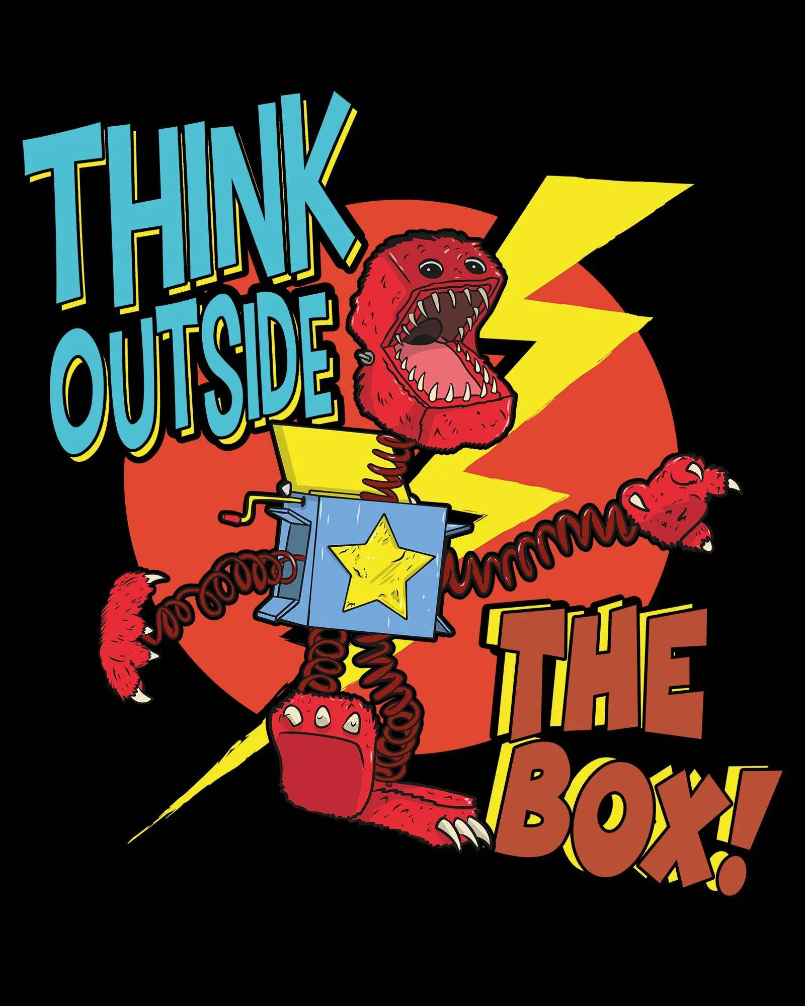 Boxy Boo Think Outside The Box Long Sleeve Tee - Image 2