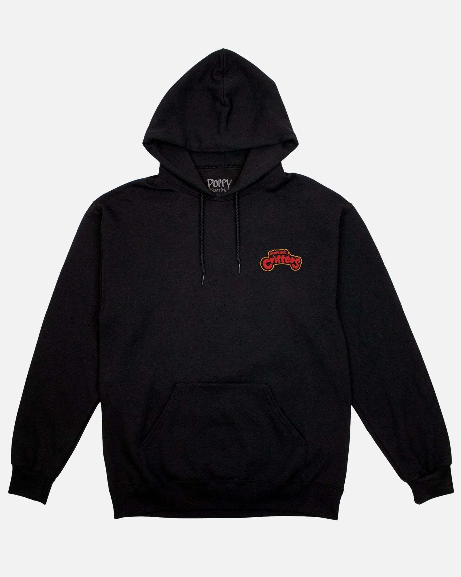 Play Nice Ruined Smiling Critters Black Drawstring Hoodie