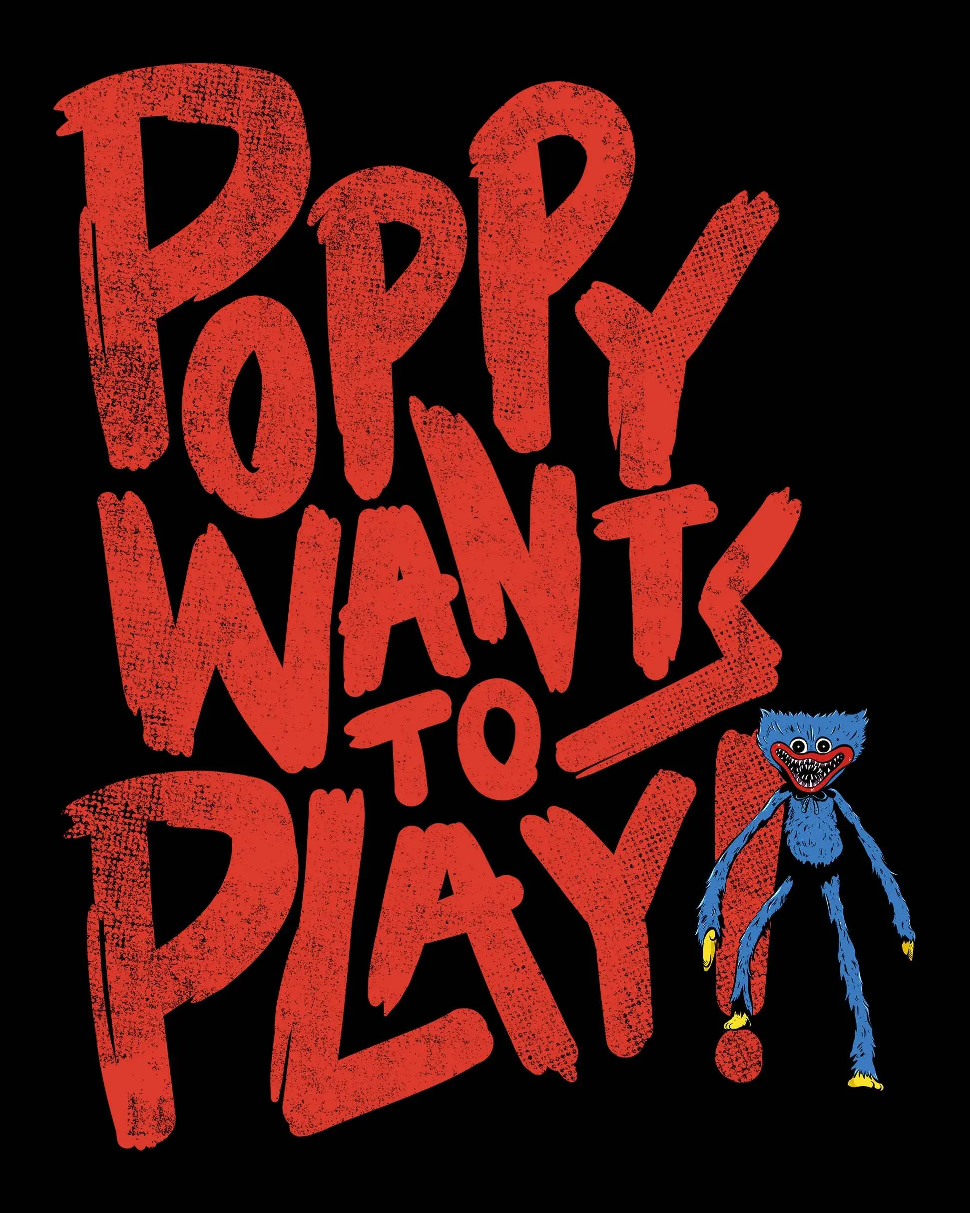 Poppy Wants To Play Drawstring Hoodie - Image 4