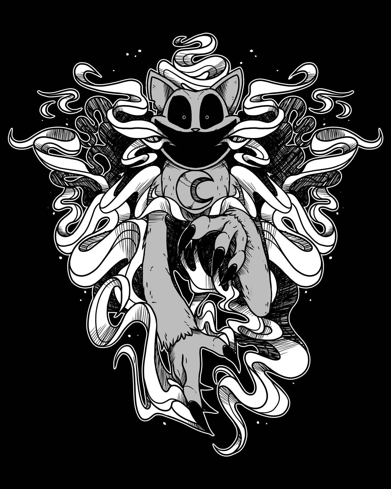 Monster CatNap Gas Black Tee - Image 2